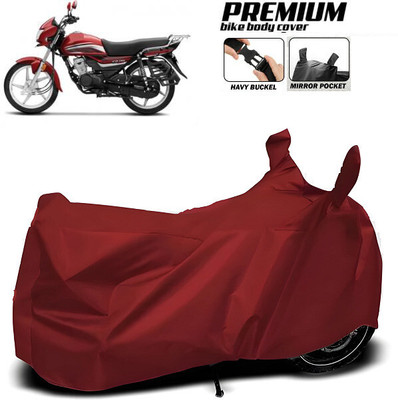 smwzxyu Waterproof Two Wheeler Cover for Hero, Honda, Bajaj, TVS, Suzuki(Maroon)