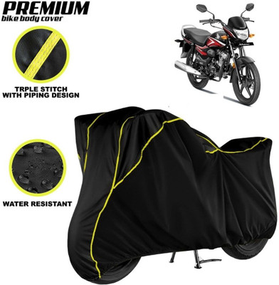 kerwa Waterproof Two Wheeler Cover for Honda(CB Shine, Black, Yellow)