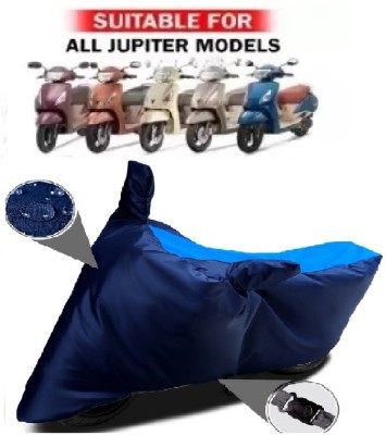 MISSION COLLECTION Waterproof Two Wheeler Cover for TVS(Jupiter, Blue)