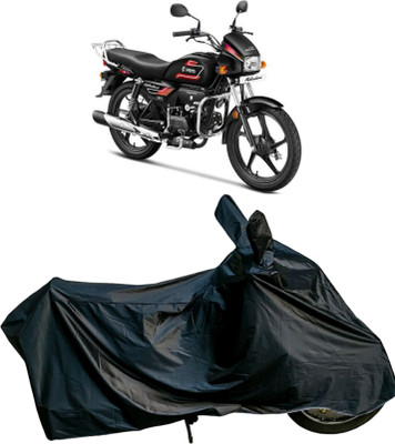 DeepShakshi AUTOMOTIVE Waterproof Two Wheeler Cover for Hero, Honda, TVS, Yamaha, Hero Electric, Universal For Bike(Splendor Plus, Black)