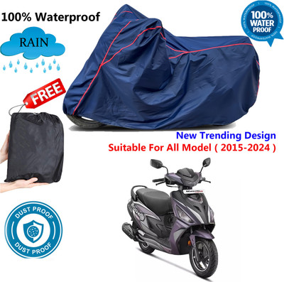AutoGalaxy Waterproof Two Wheeler Cover for Hero(Maestro Edge, Blue, Red)