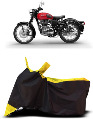VESMEI Two Wheeler Cover for Royal Enfield(Bullet 350 New BS6, Yellow)