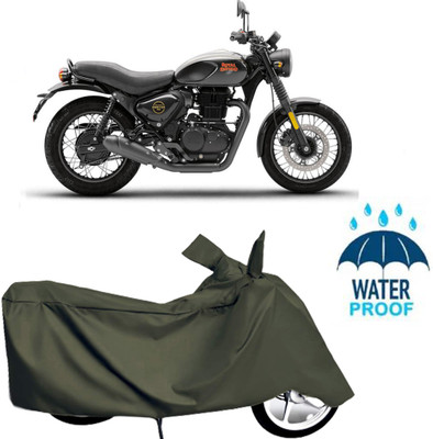 Autoinnovation Waterproof Two Wheeler Cover for Royal Enfield(Green)