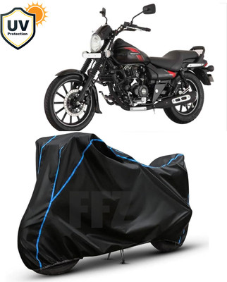 FFZ Waterproof Two Wheeler Cover for Bajaj(Avenger, Black, Blue)