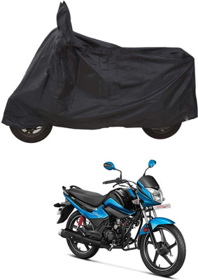 PAGORA Waterproof Two Wheeler Cover for Hero(Splendor I Smart, Black)