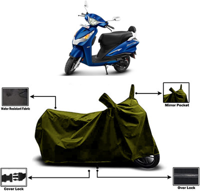Amexride Two Wheeler Cover for Hero(MotoCorp Destini 125, Green)