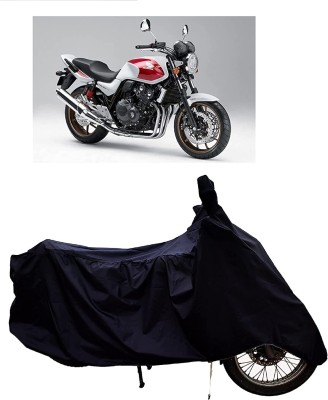 KEDIT Two Wheeler Cover for Honda(CB 400, Black)