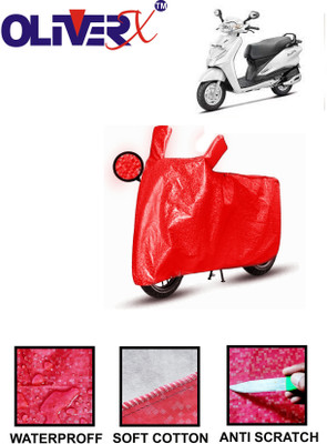 AUTOCAD Waterproof Two Wheeler Cover for Hero(Duet, Red)