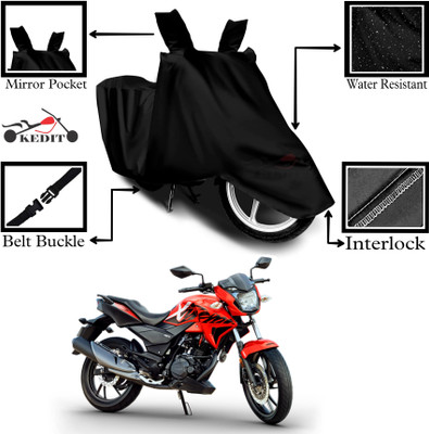 KEDIT Two Wheeler Cover for Universal For Bike(Xtreme 200R, Black)