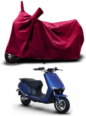 KEDIT Two Wheeler Cover for Bgauss(Maroon)