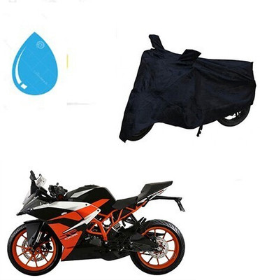 DeepShakshi AUTOMOTIVE Waterproof Two Wheeler Cover for KTM(RC 200, Black)