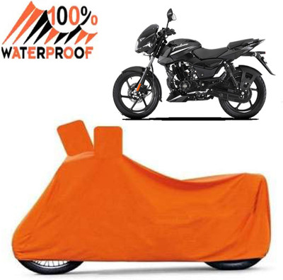Autoinnovation Waterproof Two Wheeler Cover for Bajaj(Pulsar 125, Orange)