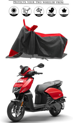 RAQTRO vida Two Wheeler Cover for Hero(Scooty, Red, Black)
