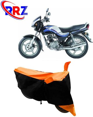 RRZ Waterproof Two Wheeler Cover for TVS(Victor Edge, Black, Orange)