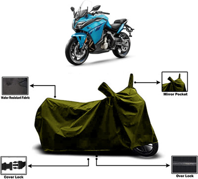 Amexride Two Wheeler Cover for CFMoto(650GT, Green)