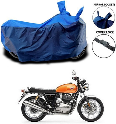 DeepShakshi AUTOMOTIVE Two Wheeler Cover for Royal Enfield(Classic 350, Black, Blue)