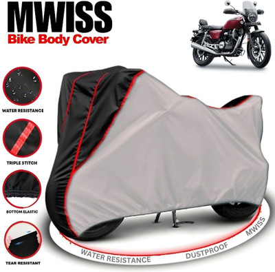 Mwiss Waterproof Two Wheeler Cover for Honda(CB350RS, Silver, Black)
