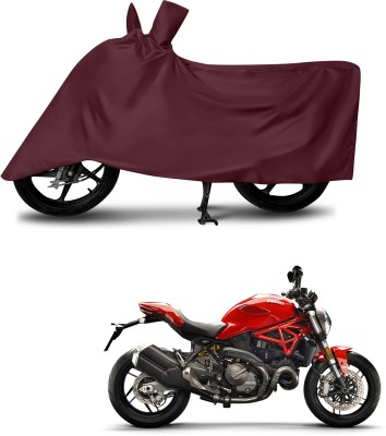 aosis Two Wheeler Cover for Ducati(Monster 821, Maroon)