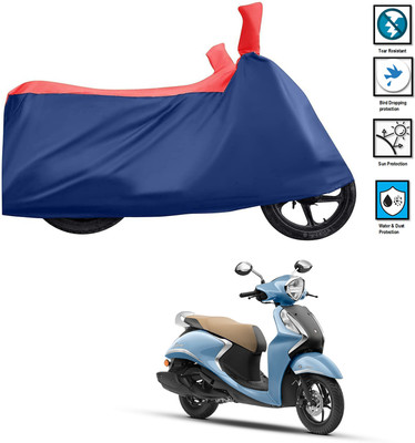 CODOKI Waterproof Two Wheeler Cover for Yamaha(Fascino 125 FI, Red)
