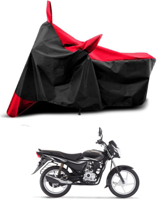 KEDIT Two Wheeler Cover for Bajaj(Platina 100 DTS-i, Red, Black)