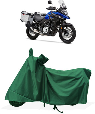 Tricway Two Wheeler Cover for Suzuki(V-Strom 650 XT, Green)