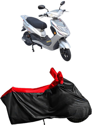 Autofly Two Wheeler Cover for Avon(E Lite, Red, Black)