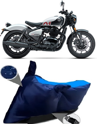 BbcMart Waterproof Two Wheeler Cover for Royal Enfield(Classic Gunmetal BS6, Blue)