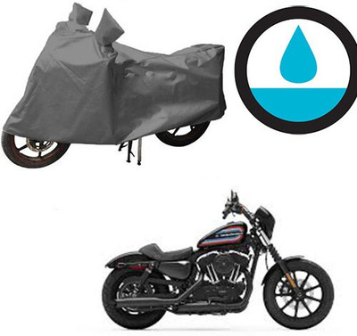 DeepShakshi AUTOMOTIVE Waterproof Two Wheeler Cover for Harley Davidson(XL 1200, Grey)