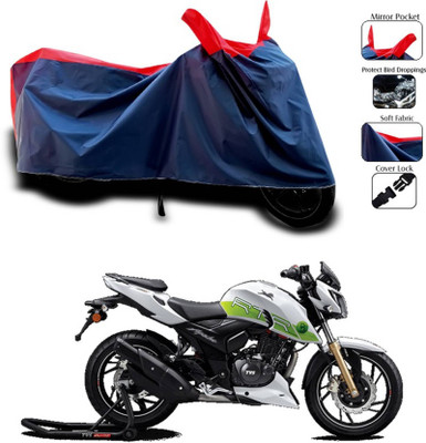 KEDIT Two Wheeler Cover for TVS(Apache RTR 200 Fi E100, Red)