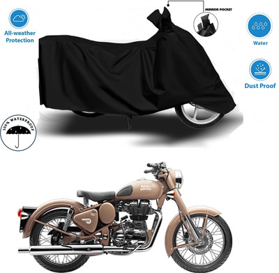 WMIZEXA Waterproof Two Wheeler Cover for Universal For Bike(Sport 63 48V, Black)