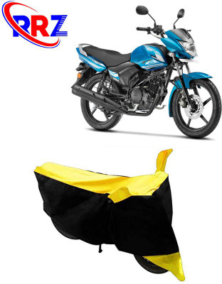 RRZ Waterproof Two Wheeler Cover for Yamaha(Saluto, Black, Yellow)