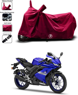 DeepShakshi AUTOMOTIVE Waterproof Two Wheeler Cover for Yamaha(YZF-R15 V3 New BS6, Maroon)