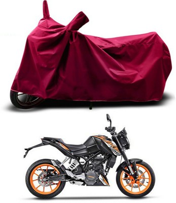 Genipap Waterproof Two Wheeler Cover for KTM(125 Duke, Maroon)