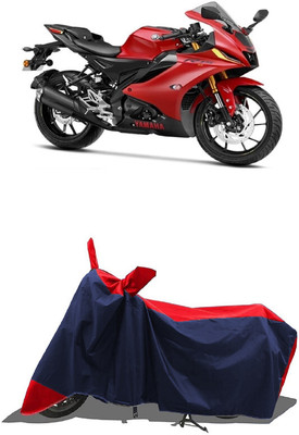 SUGASHRI Waterproof Two Wheeler Cover for Yamaha(YZF R15, Red, Blue)