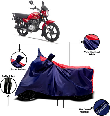 XOCAVO Two Wheeler Cover for Bajaj(Boxer, Red, Blue)