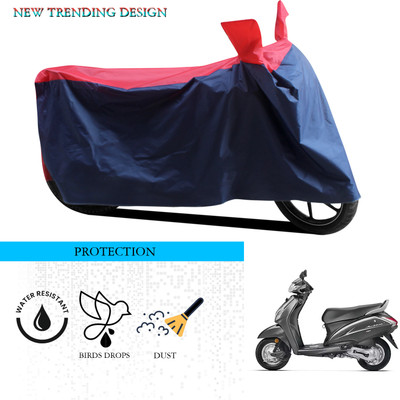 ANTHUB Waterproof Two Wheeler Cover for Honda(Activa 4G, Black, Red)
