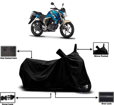 KEDIT Two Wheeler Cover for Yamaha(FZ S FI (V 2.0), Black)
