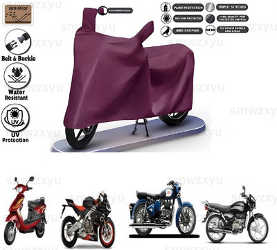 smwzxyu Waterproof Two Wheeler Cover for Hero, Royal Enfield, Bajaj, KTM, Honda, Universal For Bike(Maestro, Maroon)