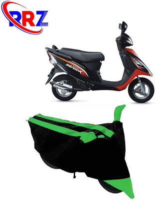 RRZ Waterproof Two Wheeler Cover for TVS(Streek, Black, Green)