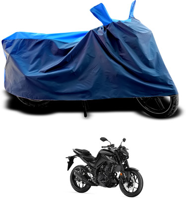 PAGORA Waterproof Two Wheeler Cover for Yamaha(MT 03, Black, Blue)