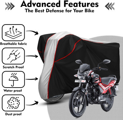 AutoGalaxy Waterproof Two Wheeler Cover for TVS(Star City, Black)