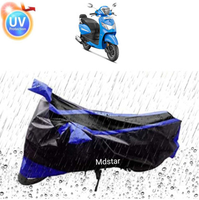 Mdstar Waterproof Two Wheeler Cover for TVS(Jupiter Grande, Blue, Black)