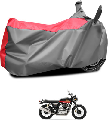 CODOKI Waterproof Two Wheeler Cover for Royal Enfield(Interceptor 650, Grey, Red)