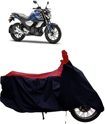 KEDIT Two Wheeler Cover for Yamaha(FZ-S FI, Red, Black)
