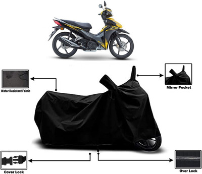 Amexride Two Wheeler Cover for Honda(Blade 125, Black)