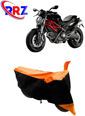 RRZ Waterproof Two Wheeler Cover for Ducati(Monster 795, Black, Orange)