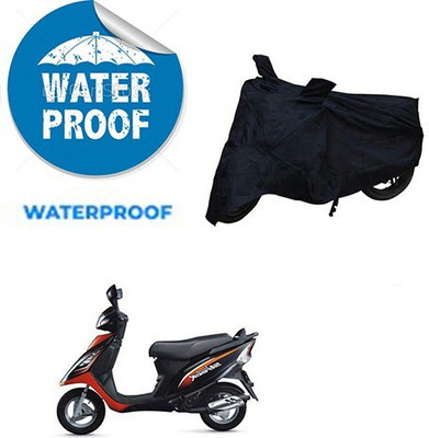 MMSSTAR Waterproof Two Wheeler Cover for TVS(Streek, Black)