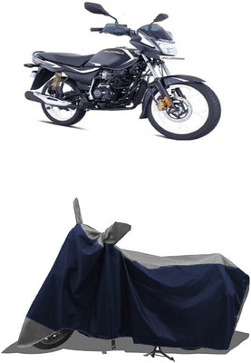 SUGASHRI Waterproof Two Wheeler Cover for Bajaj(Platina, Grey, Blue)