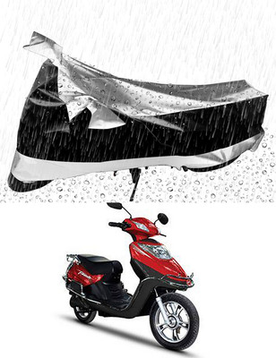 Furious3D Two Wheeler Cover for Hero(Electric Flash, Silver, Black)