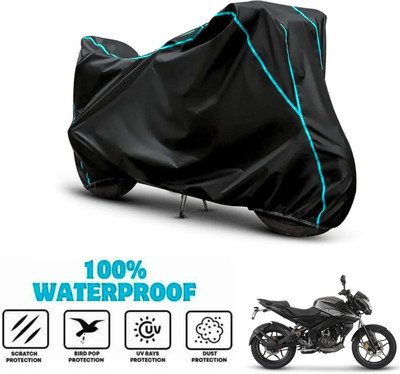 ANTHUB Waterproof Two Wheeler Cover for Bajaj(Pulsar 160 NS DTS-i, Black)